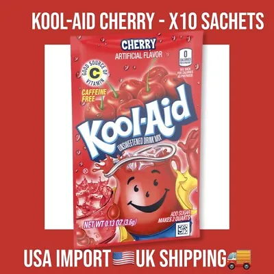 £10.90 • Buy Kool Aid Cherry 0.19oz (5.3g) X 10 Sachets USA Import