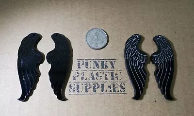 1 Pair Angel Wings Laser Cut Acrylic Charms/pendants/  Jewellery Making • £2
