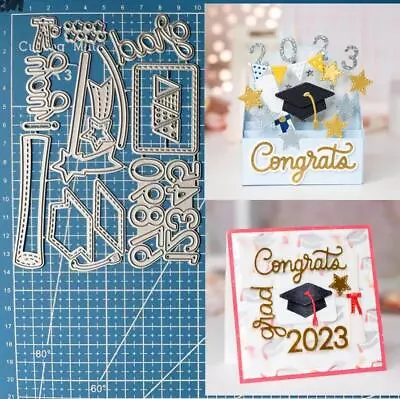 Metal Cutting Dies Graduation Cap Scrapbooking Embossing Paper Card Stencil Mold • $6.15