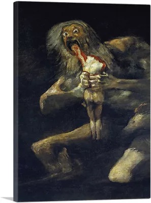 Saturn Devouring His Son Wall Street Movie Canvas Art Print By Francisco De Goya • $102.84