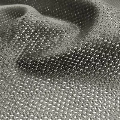 Charcoal Gray Micro Mesh Athletic Uniform Jersey Fabric - 58  Wide - Small Holes • $14.95