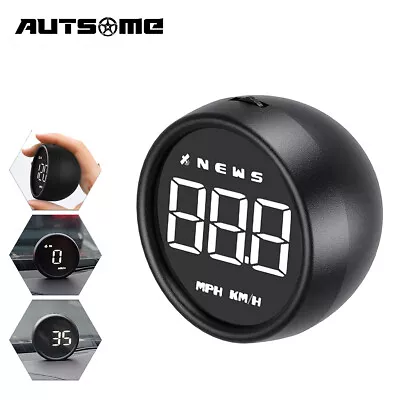 £13.99 • Buy AUTSOME® Digital Speedometer GPS HUD Head Up Display MPH KMH Overspeed Alarm