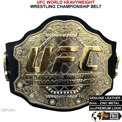 Ufc Classic Championship Title Belt Replica Adult Size 8mm Zinc Multi Layered • $189.99