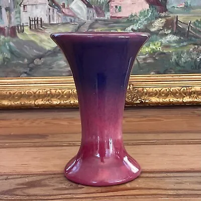 Cliftwood Pottery Burgundy Purple Vase Arts & Crafts Mission 5.75 X 3.75   • $12