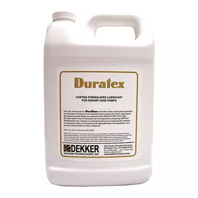 Dekker Vacuum Technologies 5210-0010-003 Vacuum Pump Oil 1 Gal Can80 Sae • $177.99