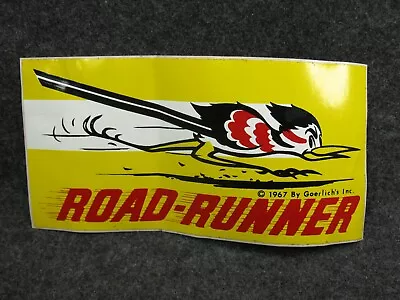 1967 Goerlich's INC Road Runner Muffler Advertising Sticker Vintage Rare • $19.95