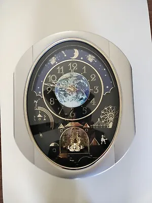 Small World Rhythm Peaceful Cosmos Melodies Wall Clock Magic Motion Please Read • £199.49