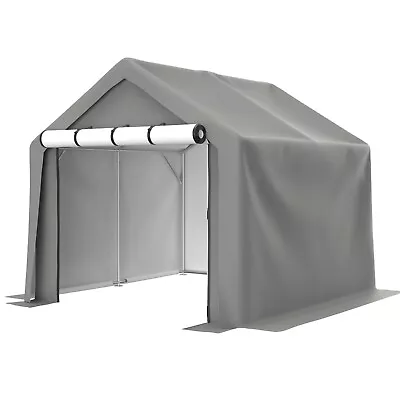 8'x8' Outdoor Storage Shed Portable Carport Canopy Garage For Motorcycle  • $193.99