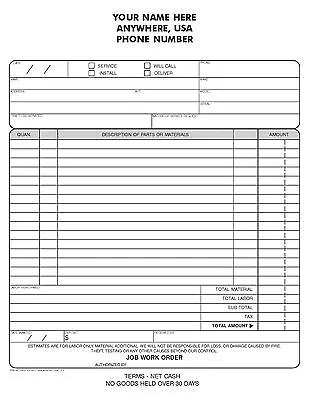 100 2 Part NCR Carbonless Forms - LARGE SERVICE ORDER • $42