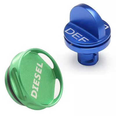 Combo Pack Magnetic Diesel Fuel Cap+DEF Cap Accessory For 13-18 Dodge RAM Truck • $6.57