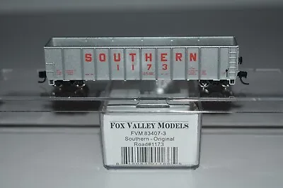 N Scale Fox Valley Models Southern Silver Sided Woodchip Gondola 1173 C36846 • $24.99