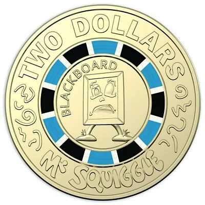 $7.95 • Buy 🔥🔥🔥 RARE Australian Two Dollar $2 Coin - 2019 MR SQUIGGLE - BLACKBOARD CIRC