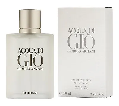 Aqua Di Gio Giorgio Armani Cologne 3.4 Floz 100ml *Free Shipping*! • $31.95