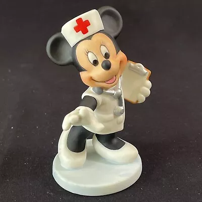 Vintage Disney Minnie Mouse Nurse 4  Porcelain Ceramic Figurine • $29.99