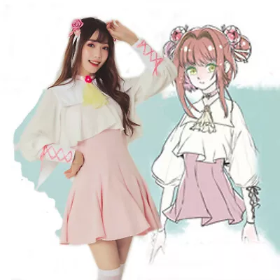 Card Captor Sakura Kinomoto Sakura Cosplay Costume Pink Lolita Dress  • $70