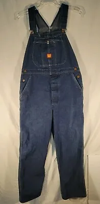 Vintage Big Ben Carpenter Bib Overalls Mens 36x32 Denim Made In USA Jeans Mint C • $29.99