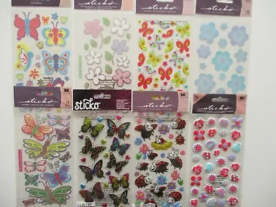 Sticko Stickers - Flowers  Butterflies - Choice Of Design • £0.99