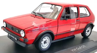 Norev 1/18 Scale Model Car 188472 - 1976 Volkswagen Golf GTI - Red • $126.31