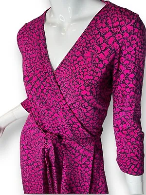 Diane Von Furstenberg Jersey Wrap Dress New Julian Two Sz 8 Pls Read • $45