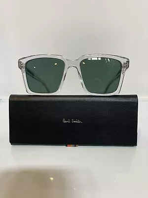 NIB Paul Smith Austin V1 Crystal Clear Acetate Mens Sunglasses 55mm • $200