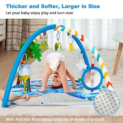 $40.44 • Buy Baby Round Activity Play Mat GYM & Tummy Time Water Mat & Pendents Bed 35''x35''