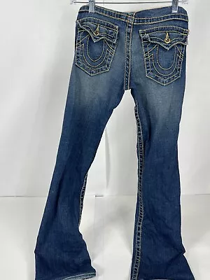 True Religion Maternity Jeans Womens Size 27 Elastic Waist Medium Wash Gem • $27