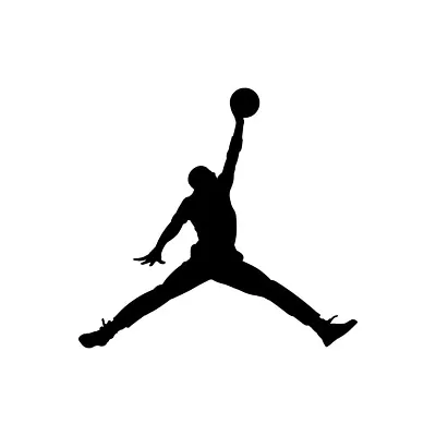 AIR JORDAN Jumpman Logo Die-Cut Vinyl Decal Sticker - 5” X 4.5” BLACK (Nike) • $13.59