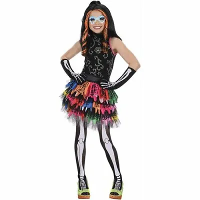 Skelita Calaveras Monster High Halloween Costume Girls Dress Up  • $19.99