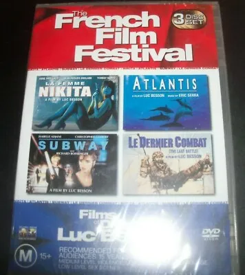 French Film Festival (Aust Region 4) 3 DVD - New Atlantis Subway La Femme Nikita • £22.56