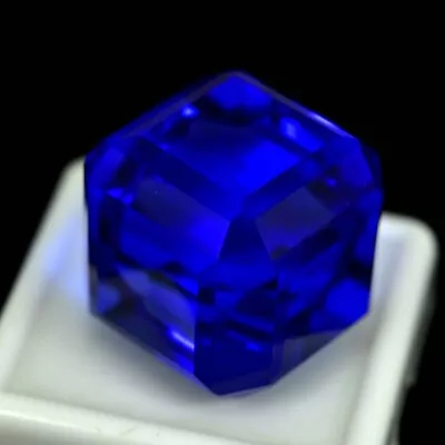 Natural Blue Tanzanite 58.35 Ct AAA+ Cube Box Loose Gemstone GIE Certified 2060 • $18