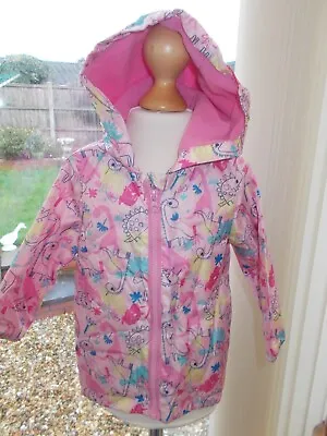 MATALAN Girls UNICORN Design Lightweight Coat With Hood - 12-18 Months • £1.99