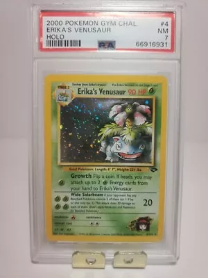 2000 Pokemon Gym Challenge Erika's Venusaur Holo 4/132 PSA 7 • $99.95