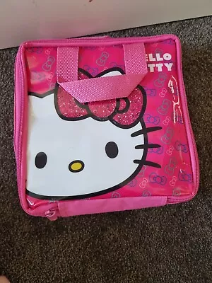 School Hello Kitty Lunch Organizer Insulated Bag Handbag Square Pink Cute Travel • $10