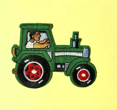 Iron On Embroidered Tractor (John Deere) Patch - IR12 • $2.45