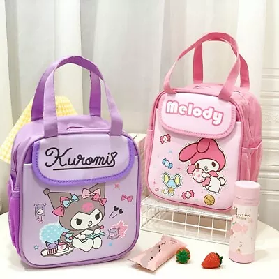 Kuromi My Melody Lunch Box Bag Case Cinnamoroll Pochacco Insulated Handbag Tote • $32.99