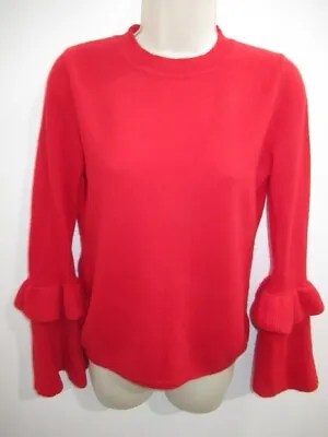Unbranded 100% Cashmere Red Crew Neck Sweater May Fit S M • $19.95