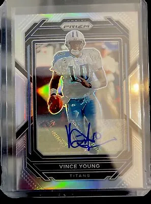 2022 Panini Prizm Vince Young Prizm Silver Auto Tennessee Titans #290 • $16.89