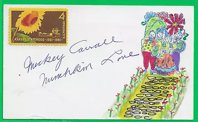 Mickey Carroll Actor  Munchkin  In The Wizard Of Oz SIGNED 3  X 5  Postcard • $27