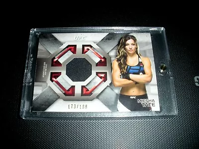 UFC Topps Chrome Miesha Tate Hot Box Diamond Refractor & Mat Relic 173/188  • $39.99