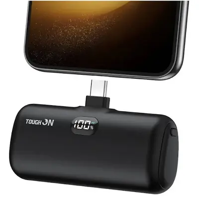 $34.99 • Buy Tough On Mini Portable Charger 5000mAh Power Bank USB C Charging For Samsung