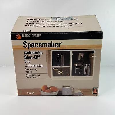 Vintage Black & Decker Spacemaker Automatic Shut Off Drip Coffee Maker SDC2A New • $143.99