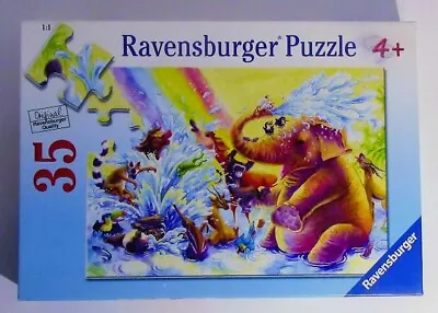 Ravensburger 35 Piece Puzzle Fun At The Waterhole 08 659 7 Open And Complete  • $5.99