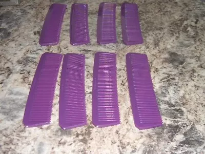 8  Vintage  Pocket Combs Purse Combs Unbreakable Purple  COOL RETRO Bin 847 #1 • $22.99