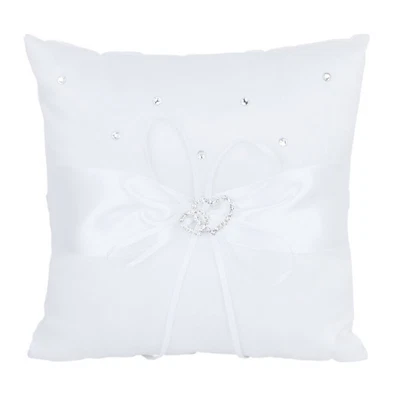  10 *10cm Ring Bearer Cushion Wedding Pillow Bridal Holder Box • £6.58