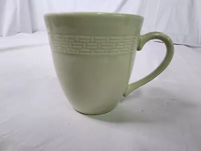 MSE By Martha Stewart Basket Weave Green Coffee Cup • $5.24