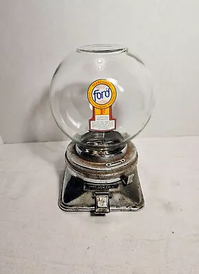 Vintage Hart Gumball Machine With Ford Glass Globe • $20