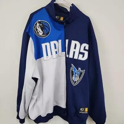 G III NBA Dallas Mavericks Jacket Mens Size 3XL Embroidered Blue - Small Stain • $39.99