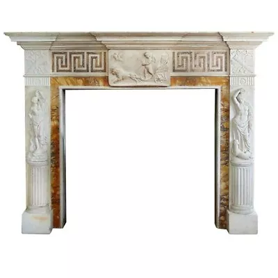 Marble Fireplace From Heiress Doris Duke Estate. • $88200