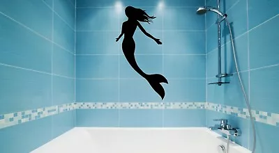 Wall Decal Mermaid Fish Girl Fairytale Sea Ocean Vinyl Sticker (ed1749) • $69.99
