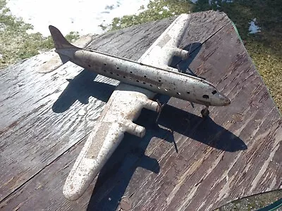 Vintage Marx 1950’s DC-4 Pan American Am NC2100 Pressed Steel Toy Plane Airplane • $152.10